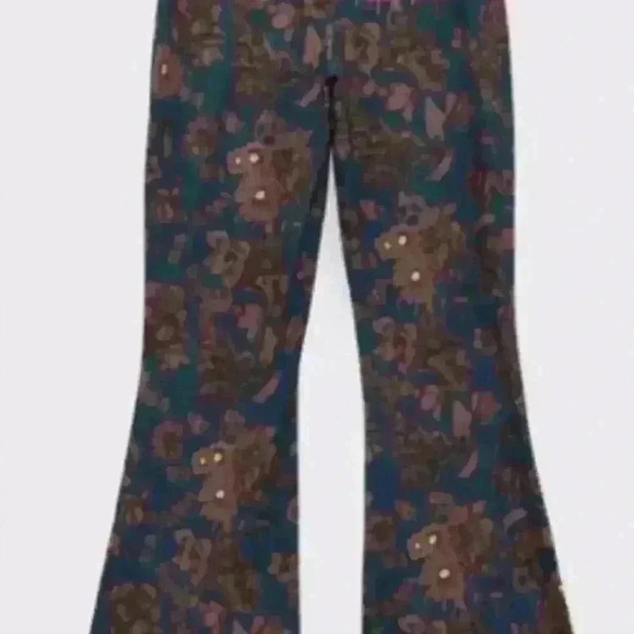 Zara Pull on Flare Pants Stretchy Size Large‎ - Picture 1 of 7
